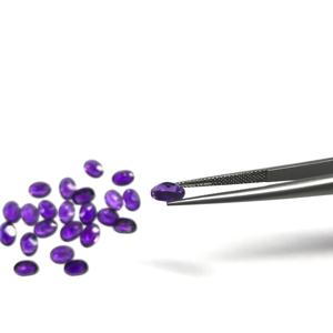 IGI certifié AAA Grade 5x7mm améthyste africaine naturelle de haute qualité en vrac en gros pierre calibrée à facettes ovale pierre précieuse en vrac - Product Image 2