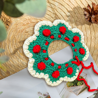 Collier pour animaux de compagnie tissé doux et adorable, comme accessoires pour chats et chiens, écharpes multifonctionnelles pour chats et chiens, comme cadeaux de Noël pour la famille et les amis