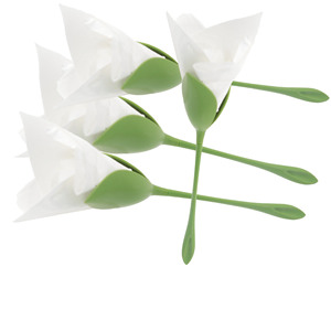 Flower Shape Napkin Holders Green Eco-Friendly For Party Table <b>Decorations</b> - Product Image 3