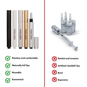 Lip Volumizer Pen Lips Plumping Serum Long-Lasting Hyaluronic Acid Plumper <b>Gloss</b> Lip Enhancer - Product Image 4