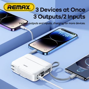27W+22.5W Mobile Phone Batteries Powerbank <b>Usb</b> C Cable Fast 20000mah RPP-553 Power Bank 20000mah RPP-553 - Product Image 4
