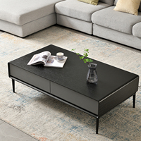 Table Basse en Bois Moderne Minimaliste Écologique Durable Personnalisable avec Rangement Latéral pour Salon Appartement Hôtel