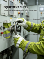 Guantes de Trabajo de Cuero Premium, Transpirables, Impermeables, de Alta Visibilidad, para Exteriores, de Dedo Completo, para Construcción, Trabajo Utilitario y Deportes