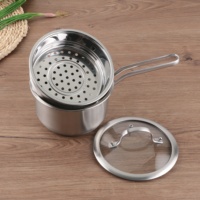Vente chaude OEM/ODM 304 en acier inoxydable double couche lait vapeur pot double chaudières