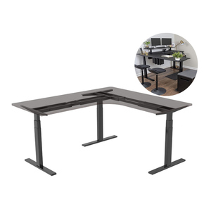 Scrivania da Ufficio Regolabile in <span class=keywords><strong>Altezza</strong></span> Elettricamente, da Seduto a in Piedi, a Forma di <span class=keywords><strong>L</strong></span> - Product Image 5
