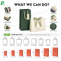 Tas Kertas Putih Ramah Lingkungan yang Dapat Didaur Ulang dengan Pegangan Tali Katun Alami Logo Kustom Tas Kemasan Hadiah Pakaian Mewah Grosir