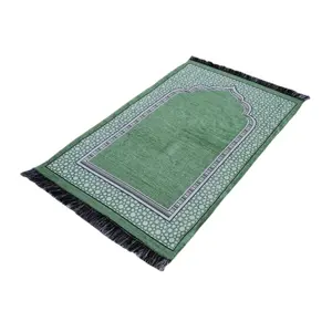 Muslim Prayer Rug Kids Coloring Prayer Rugs with Bag Muslim Weaving Sajadah Travel Polyester Abstract Square Adults Washable