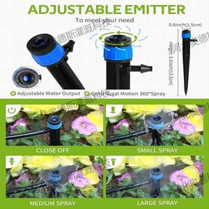 Système d'irrigation goutte-à-goutte pour plantes Arrow Dripper 5,5 pouces/13,9 cm avec débit réglable - Product Image 3