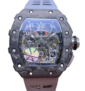 Chất lượng cao VS nhà máy 11-03 Janpan tự động RM đồng hồ nhỏ Ba kim 5A Đồng hồ đeo tay không thấm nước Rỗng ra đồng hồ
