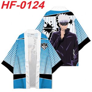 Kimono Jujutsu Satoru Gojo Geto Itadori Yuji Sukuna Nanami Kugisaki Nobara Haori Japonais Anime Kimono Cape Vêtements Adultes - Product Image 6