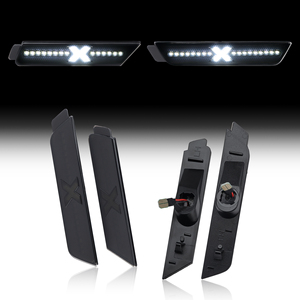 Juego de 4 Luces Laterales LED para Automóvil, Lentes Ahumadas, Delanteras y Traseras, para Chevrolet Camaro 2010-2015, Lámpara de Parachoques Blanca, 92246244 - Product Image 2