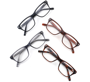 Montature per <span class=keywords><strong>Occhiali</strong></span> Vintage Quadrate in Acetato di Lusso, Leggere e Resistenti, per <span class=keywords><strong>Occhiali</strong></span> <span class=keywords><strong>da</strong></span> <span class=keywords><strong>Vista</strong></span> Unisex per Adulti in Blu - Product Image 1