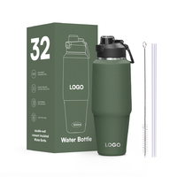 Bouteille d'eau sport portable grande capacité Hong Ling, gourde isotherme en acier inoxydable pour boissons froides en extérieur