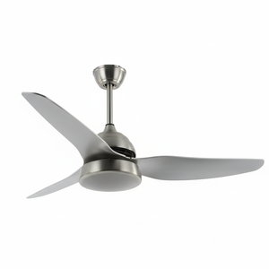 Ventilatore da soffitto moderno Smart Home con 5 lame senza lama e lampada ABS integrata motore DC 110V telecomando interruttore - Product Image 1