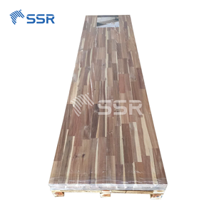 Comptoir de bloc de boucher en acacia SSR 1.5 pouces d'épaisseur pour plan de travail supérieur de banc d'îlot de cuisine - Product Image 5