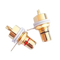 Haute qualité plaqué or reliure poste Hifi vidéo Jack prise Terminal laiton RCA femelle connecteur de prise