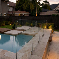 Balustrades en verre sans cadre, pince en acier inoxydable pour clôture de piscine, garde-corps en verre pour escalier intérieur, balcon