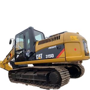 Excavatrice sur chenilles d'occasion certifiée CE Caterpillar CAT315D, excavatrice CAT315D de 15 tonnes avec accessoire tarière - Product Image 1