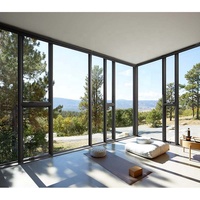 Nueva construcción motorizada 30X54 Ventanas abatibles de triple acristalamiento insonorizadas Crimsafe con persianas opacas integradas