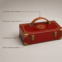 Boîte-cadeau de mahjong en bois de luxe artisanale, jeu de société chinois traditionnel pour le Nouvel An, les événements d'entreprise et les festivals
