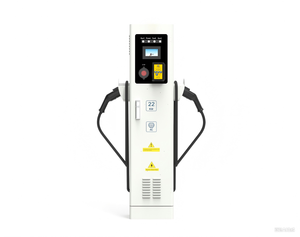 Dual-Gun 22kW AC EV-Ladestation Typ 2 Bodenständer IP55 RFID-Karte Arbeitsplatz Hotel - Product Image 2
