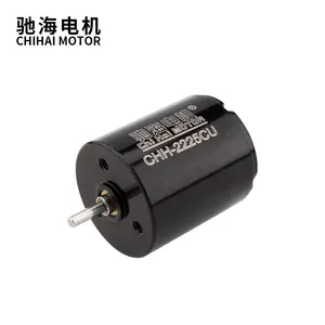 CHH-2225CU DC 12V Motor DC Tanpa Inti Bantalan Bola untuk Mesin Tato Motor Dragonfly Mesin Rotari Tato