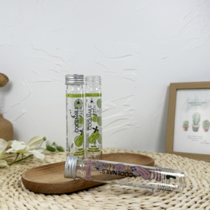 Récipients alimentaires de stockage en plastique transparent de couleur personnalisée bouteille de tube à essai en PET avec bouchons à vis pour bonbons - Product Image 3