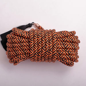 Игрушка для БДСМ: веревка для бондажа с кисточками, 10 м, полиэстер, красно-оранжевая, для вагинального использования - Product Image 4