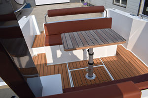 Nuovo Modello Barca da Diporto in Vetroresina da 28 Piedi all'Ingrosso dalla Fabbrica con Bagno e Doccia in Vendita - Product Image 3