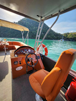 Vente chaude : Yacht de luxe pour 15 personnes, bateau ponton à double pont en aluminium de 30 pieds pour la navigation en haute mer, couleur personnalisée, directement de l'usine