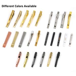 Venta al por Mayor de Fábrica, Clips y Broches para Corbata de Latón Delgados Unisex Color Ámbar, para Regalos de Negocios y Bodas - Product Image 4
