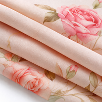 Tissu en microfibre imprimé anti-statique 75D effet peau de pêche pour doublure