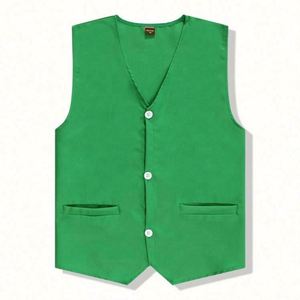 Gilet de travail extérieur en toile 100 % polyester, le moins cher en gros, pour bénévoles, avec support de logo personnalisé - Product Image 5