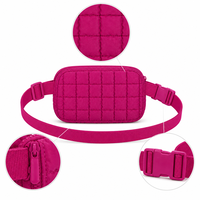 Sac banane matelassé personnalisé avec logo sur mesure, en polyester, vente en gros, directement de l'usine OEM