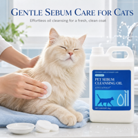 Liquide Dissolvant de Graisse et Sébum Nettoyant en Profondeur pour Peau d'Animaux – Pénétration Rapide, Sans Frottement, Apaise les Peaux Irritées et Rougeurs – Nettoyant pour Chiens et Chats