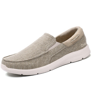 Chaussures en toile pour hommes, semelle souple, idéales pour les hommes actifs, chaussures décontractées à une seule bride, chaussures plates en toile pour hommes, chaussures en toile tendance - Product Image 1