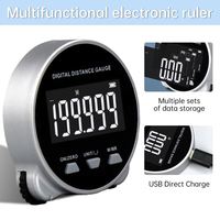 Multi Functional Digital Roller Electronic Ruler for Measuring Straight and Curved Surfaces Using a Measuring Tape