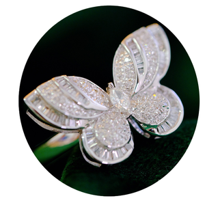 Anillo de Compromiso y Boda Xinfly Love Lady, Joyería Fina de Moda, Oro Sólido de 18K, Diseño de Ojo de Caballo de 0.55ct - Product Image 1