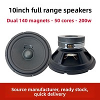 Haut-parleur de boîte HDT&OEM 10 pouces noir pleine fréquence haute puissance avec support de carte pour KTV (chant et écoute)