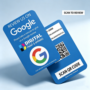 บัตรแชร์โซเชียลมีเดียพลาสติก PVC แบบกำหนดเอง พร้อม NFC พิมพ์สีออฟเซ็ต คิวอาร์โค้ด โลโก้ บาร์โค้ด ปั๊มนูน - Product Image 1
