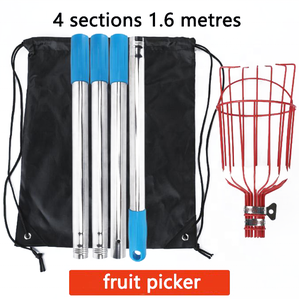 Long Pôle Réglable Extensible Portable Outils De Jardin À Haute Altitude Panier Profond Cueilleur De Fruits <span class=keywords><strong>Avec</strong></span> Tige Télescopique - Product Image 3