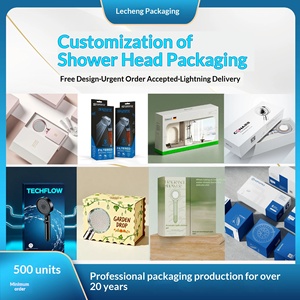Premium Thick Rectangular Shower Head Gift <b>Box</b> Custom Printed White Packaging for Door Knobs and <b>Locks</b> - Product Image 5