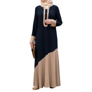 Dama musulmana árabe de manga larga de lujo Abaya Dubai Venta al por mayor de un solo pecho Tobogán de una sola cabeza Abaya de moda - Product Image 5