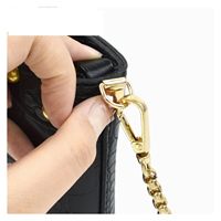 Konektor Pengait Samping Cincin D Logam dengan Sekrup untuk Tali Tas Tangan, Perlengkapan Kerajinan Kulit DIY, Gantungan Rantai Tas