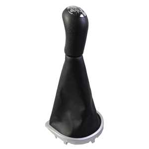 Poignée de levier de vitesse en cuir pour voiture, pour <span class=keywords><strong>Clio</strong></span> <span class=keywords><strong>3</strong></span> Ill 2005-2012 - Product Image 4