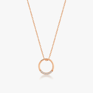 Inspire gioielli all'ingrosso personalizzato diamante cerchio collana ciondolo incidere Cubic Zirconia anello collana moneta vuota - Product Image 6