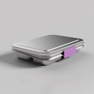 Stainless Steel Bento Box for Kids Leak-Proof Silicone Lid Compartments Dishwasher Safe Heatable Lunch Box Lunch Container - Product Image 5