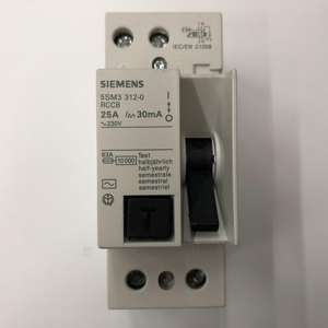 Interruttore di dispersione di corrente piccolo Nuine Goods 5SM <span class=keywords><strong>3</strong></span> 312-0 25A 2P 30mA - Product Image 1