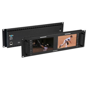 Feelworld D71 cộng với HD Rack mount màn hình, Rack mount màn hình video, kép 7 "3ru 4k <span class=keywords><strong>SDI</strong></span> IPS, OEM tùy biến dịch vụ, bán buôn - Product Image 1