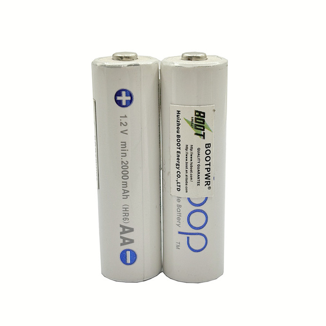 2100 Cycles AA 2000mAh 1.2V NIMH Battery AAA 800mAh Rechargeable Battery for Ene-loop Pro White